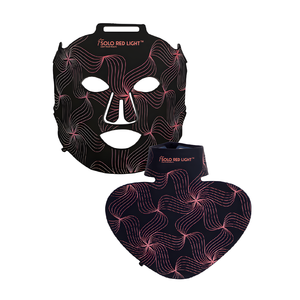 SOLOREDLIGHT™ Red Light LED Face Mask – Professional Red Light Therapy Mask for Anti-Aging, Acne & Skin Rejuvenation