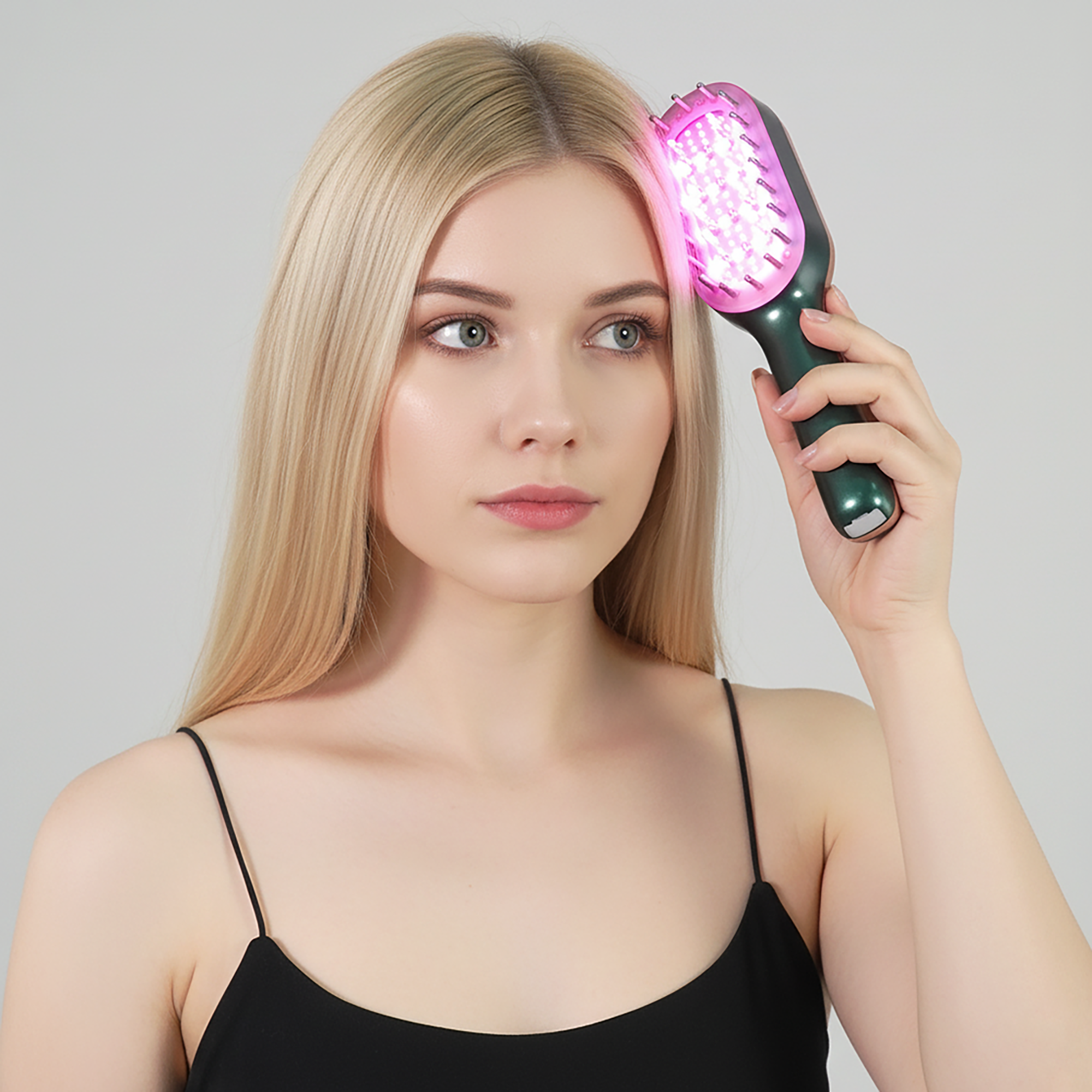 Laser Therapy Hair Growth Comb with RF, EMS, Ultrasonic Vibration and IPX6 Water Resistance SOLOREDLIGHT®