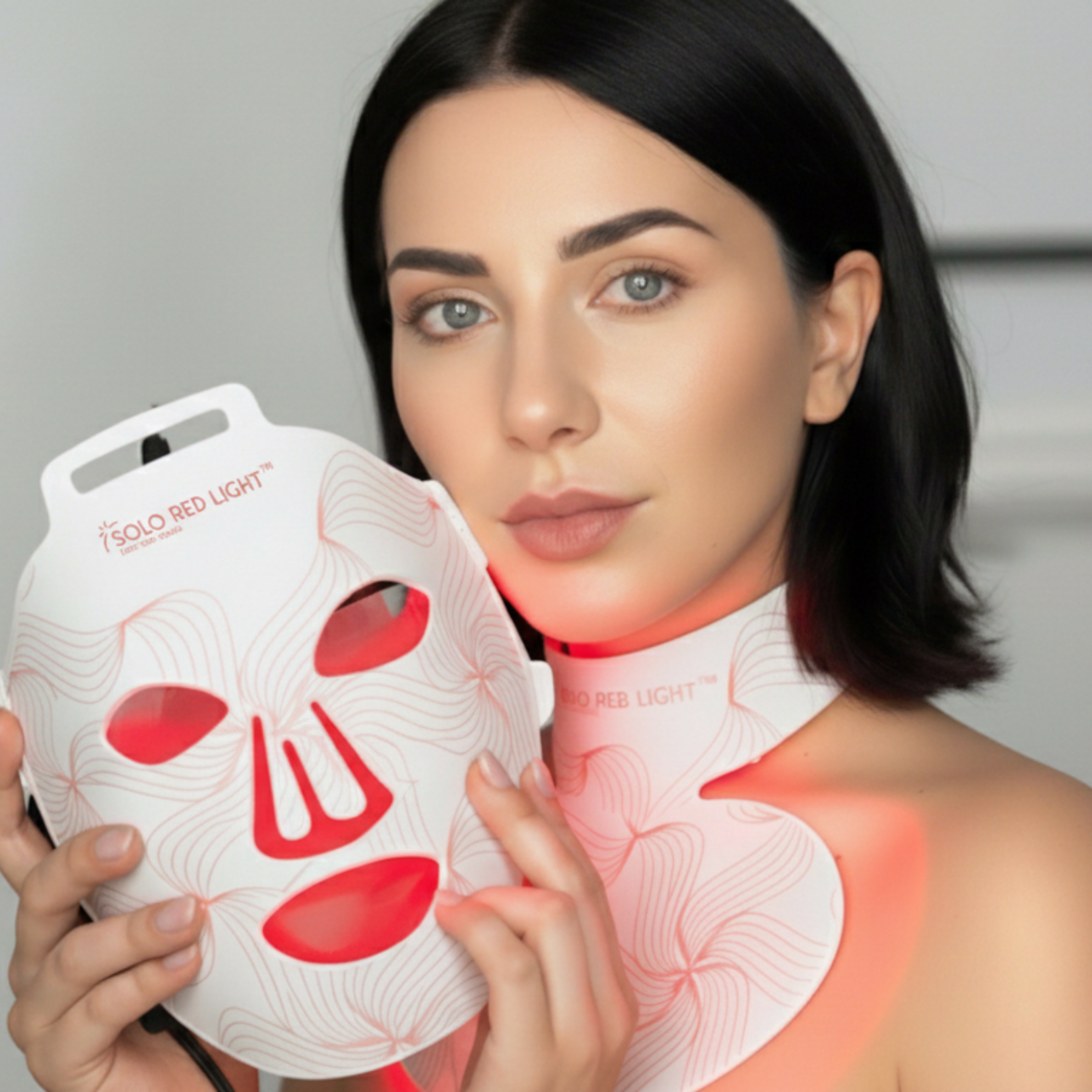 SOLOREDLIGHT™ Red Light LED Face Mask – Professional Red Light Therapy Mask for Anti-Aging, Acne & Skin Rejuvenation