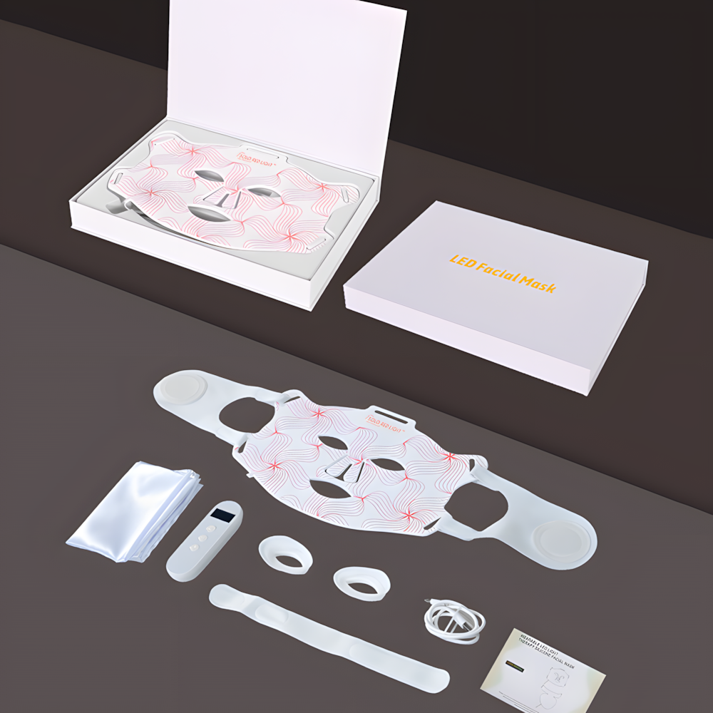 SOLOREDLIGHT™ Red Light LED Face Mask – Professional Red Light Therapy Mask for Anti-Aging, Acne & Skin Rejuvenation