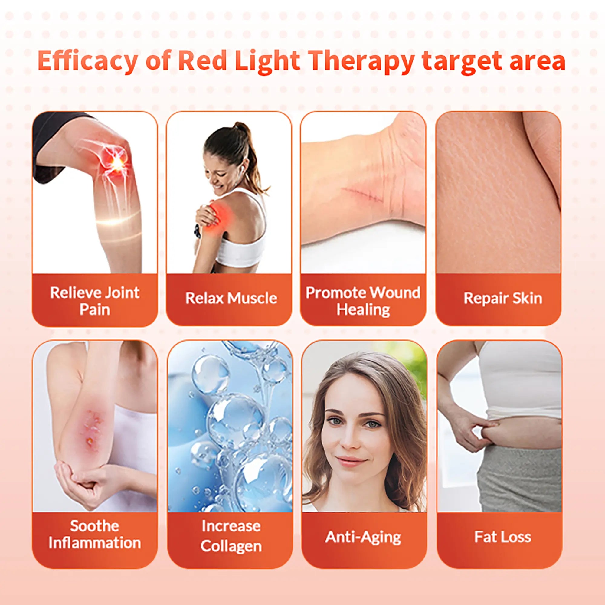 Red Light Therapy Belt with Vibration Massage for Back Pain Relief
