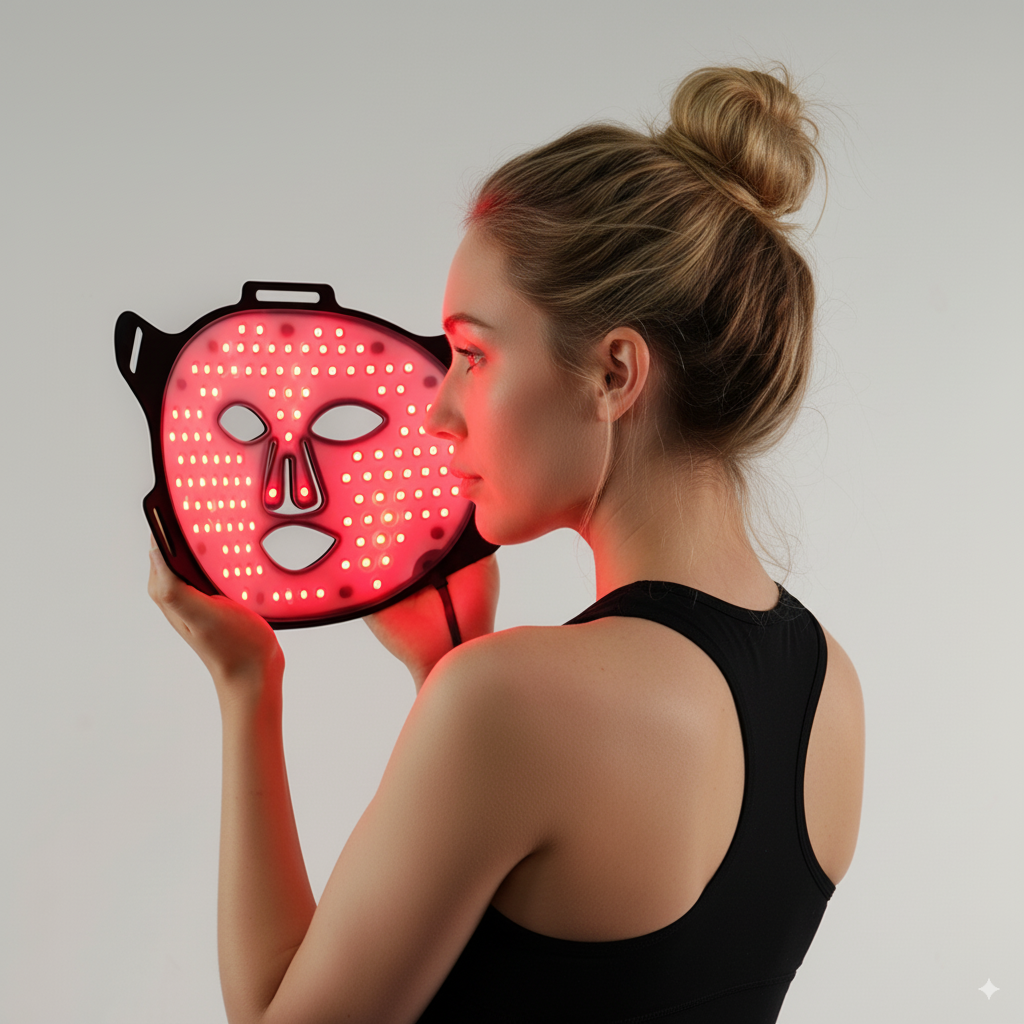 SOLOREDLIGHT™ Red Light LED Face Mask – Professional Red Light Therapy Mask for Anti-Aging, Acne & Skin Rejuvenation