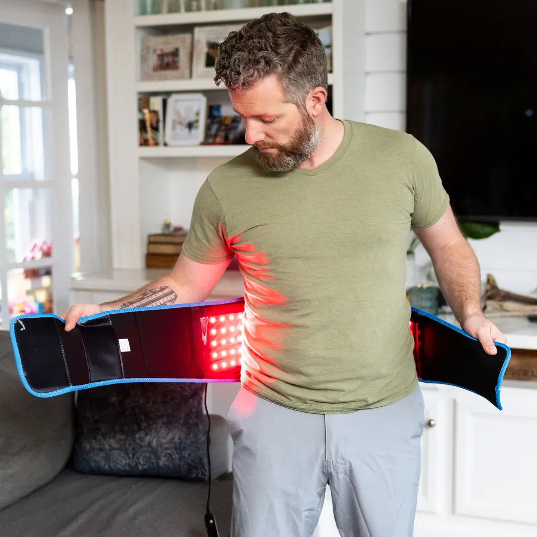 SOLOREDLIGHT™ Red Light Therapy Belt for Pain Relief – Wearable Infrared LED Belt for Back, Joint & Muscle Recovery