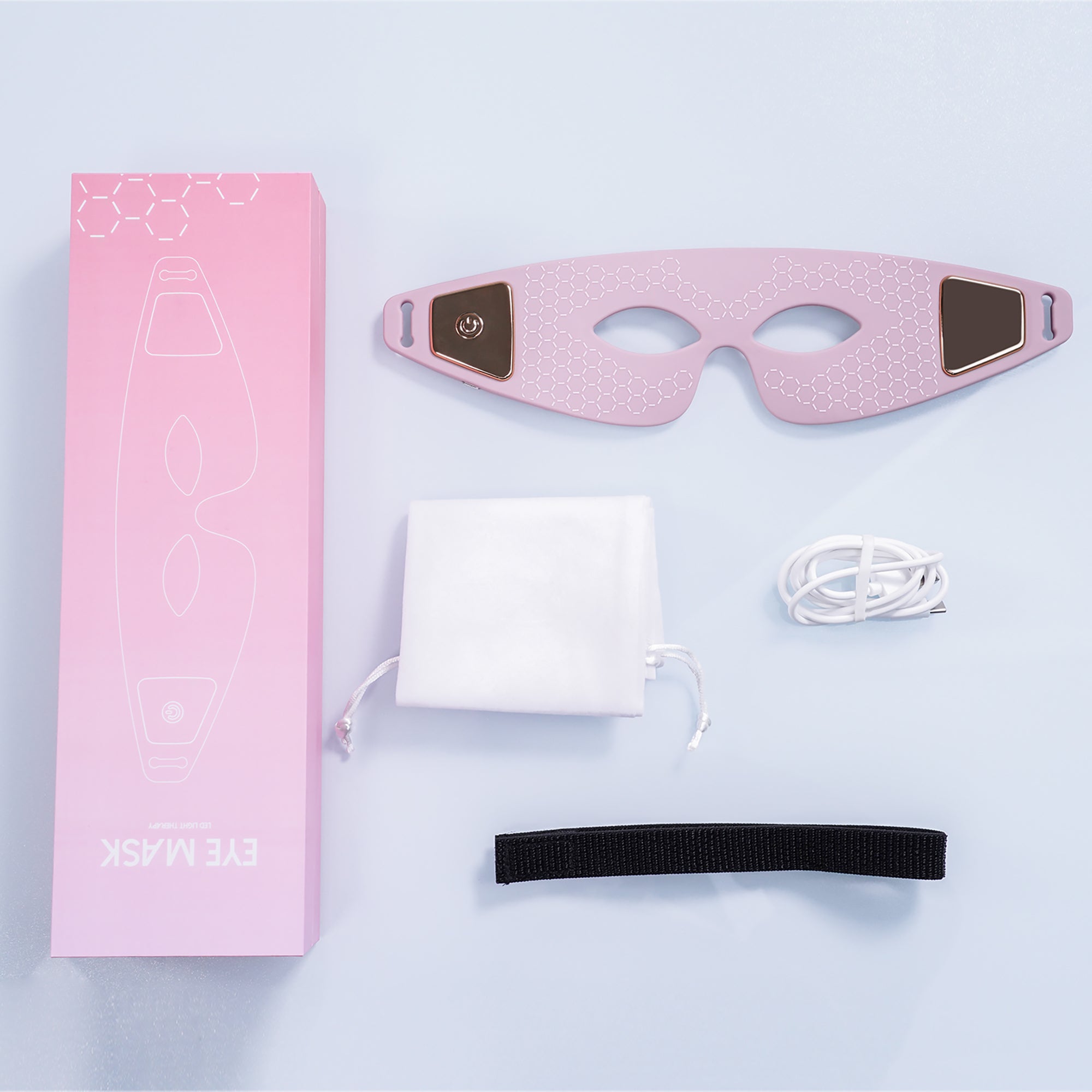 Silicone Red Light Therapy Eye Mask, 635nm 850nm Infrared LED Eye therapy Mask for Dark Circles & Wrinkles – SOLOREDLIGHT