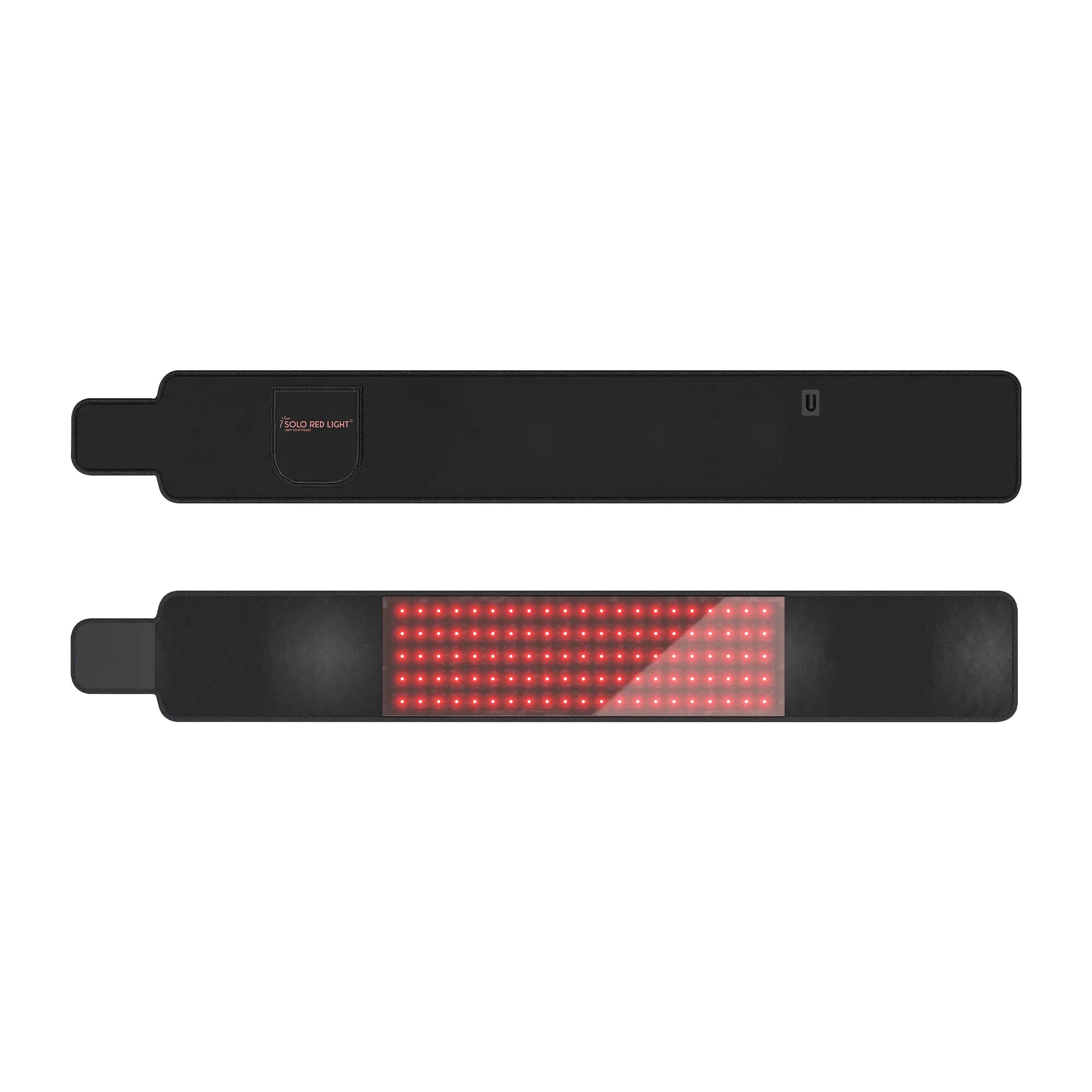 Red Light Therapy Belt with Vibration Massage, 660nm & 850nm Infrared Pulsed LED Heating Pad for Back, Lumbar, Joint & Muscle Pain Relief for Men & Women