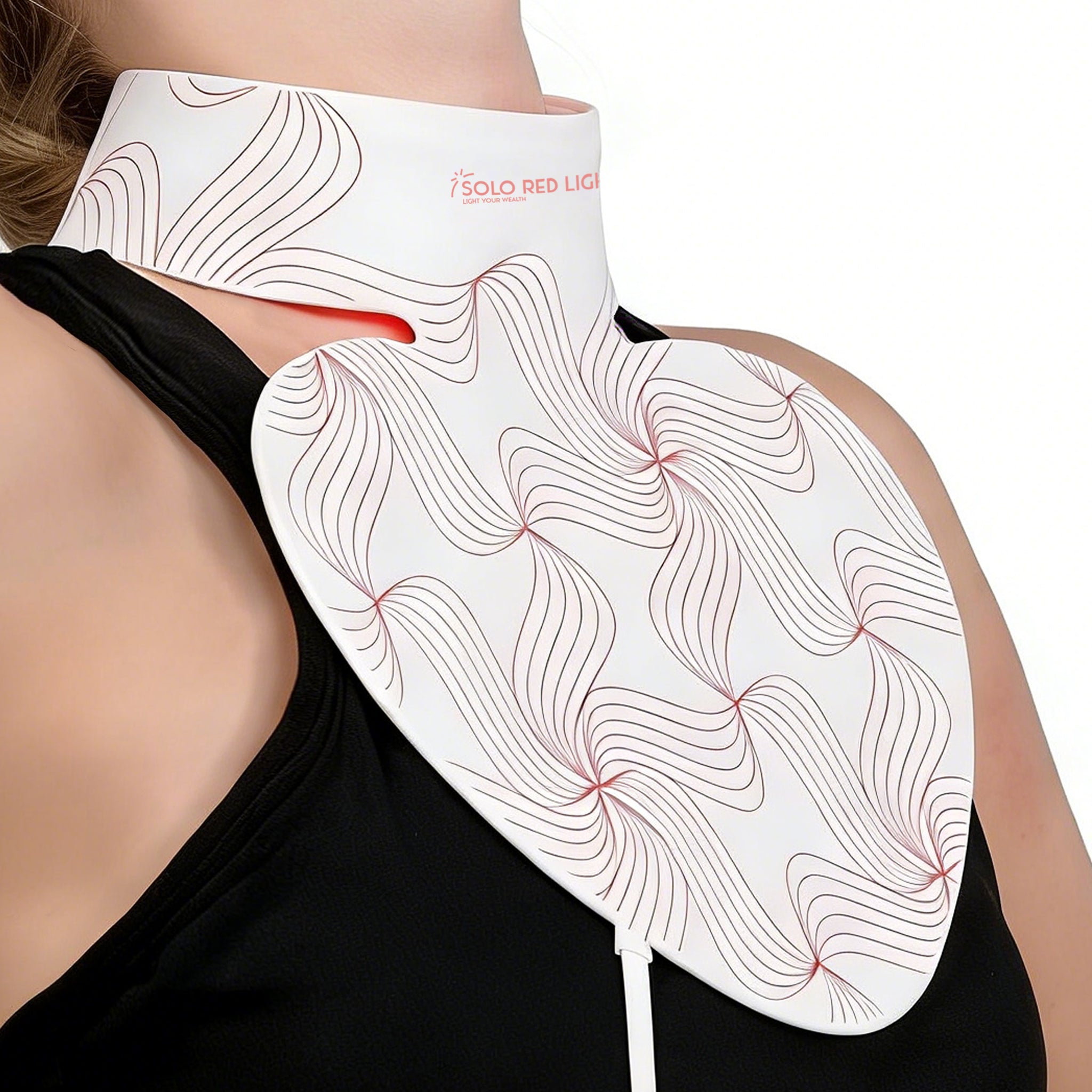 Máscara de terapia de luz LED y máscara para el cuello SOLOREDLIGHT™