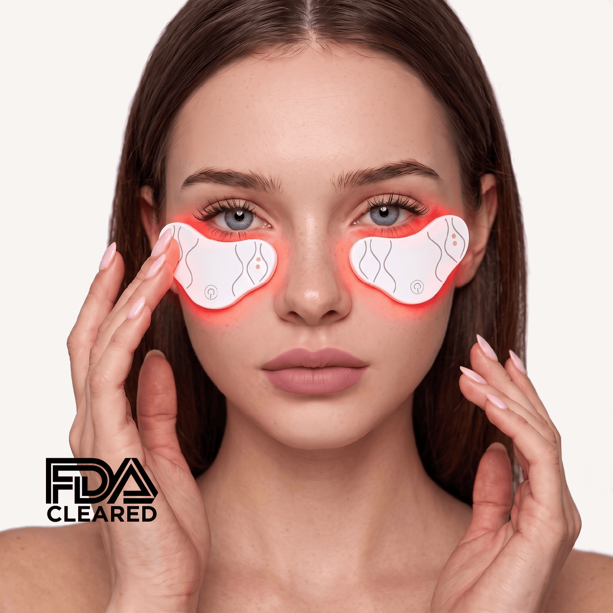 Red & Blue Light Eye Patches for Wrinkles, Dark Circles
