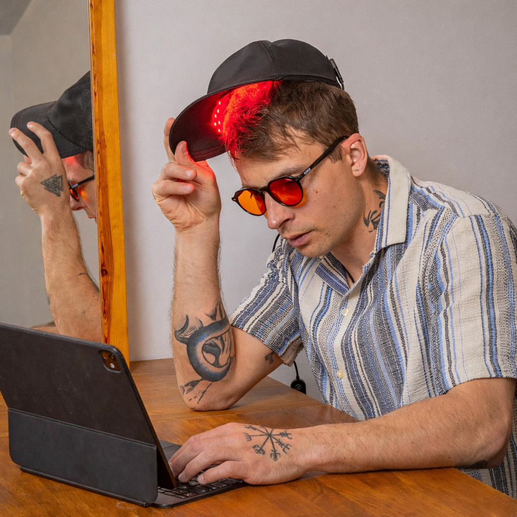 Gorro de terapia de luz roja SOLOREDLIGHT™