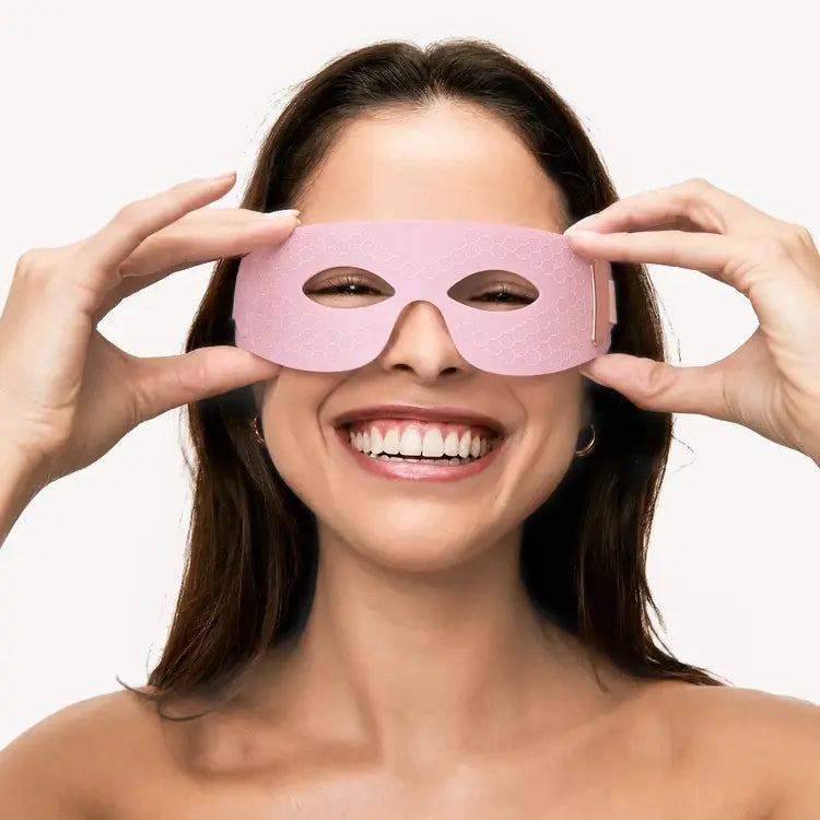 Silicone Red & Infrared LED Eye Mask for Dark Circles & Wrinkles