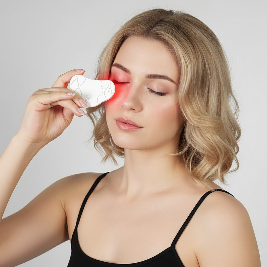 Red & Blue Light Eye Patches for Wrinkles