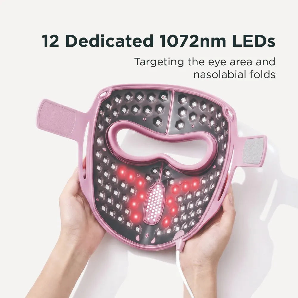 FDA 510(k) Cleared 1072nm LED Face Mask with Neck Set for Wrinkles