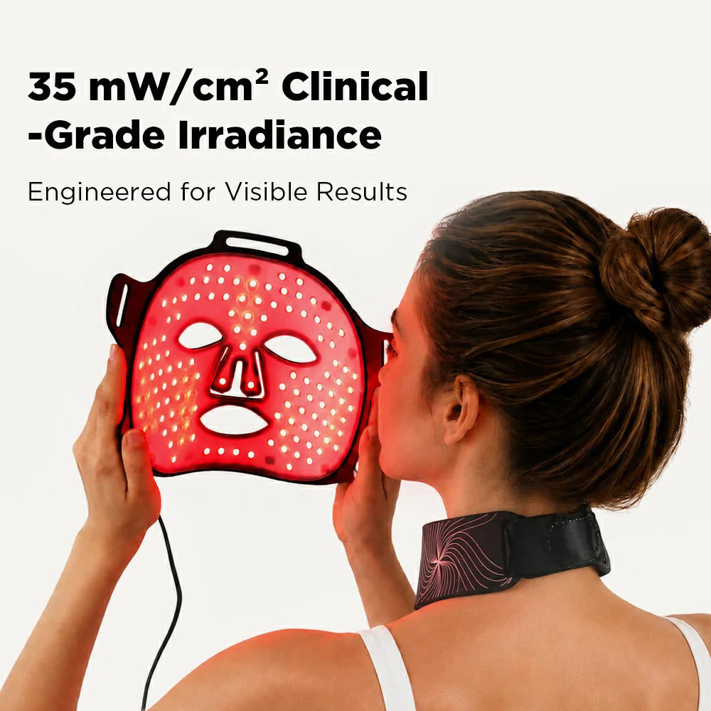 FDA-Cleared Red Light Therapy Mask for Anti-Aging & Acne