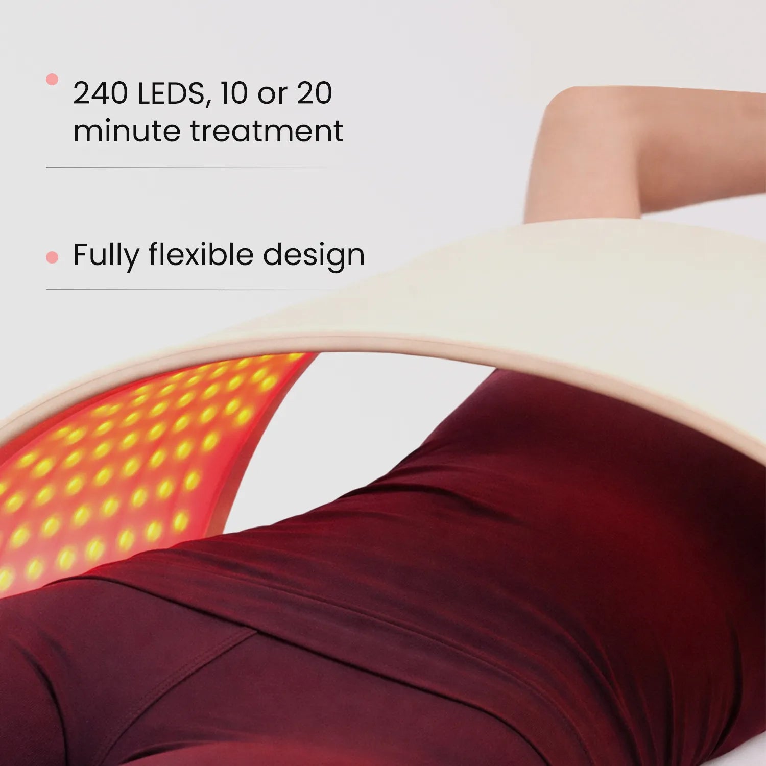 Dispositivo de terapia de luz LED de fotones SOLOREDLIGHT™ 
