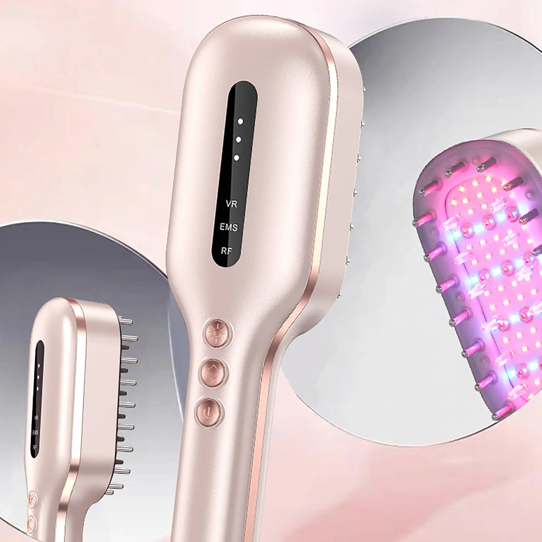 Laser Hair Growth Comb with EMS & RF & IPX6 Waterproof