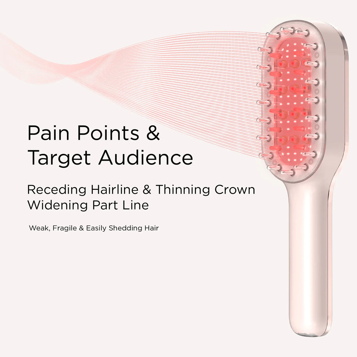 Laser Hair Growth Comb with EMS, RF & Vibration Massage – IPX6 Waterproof