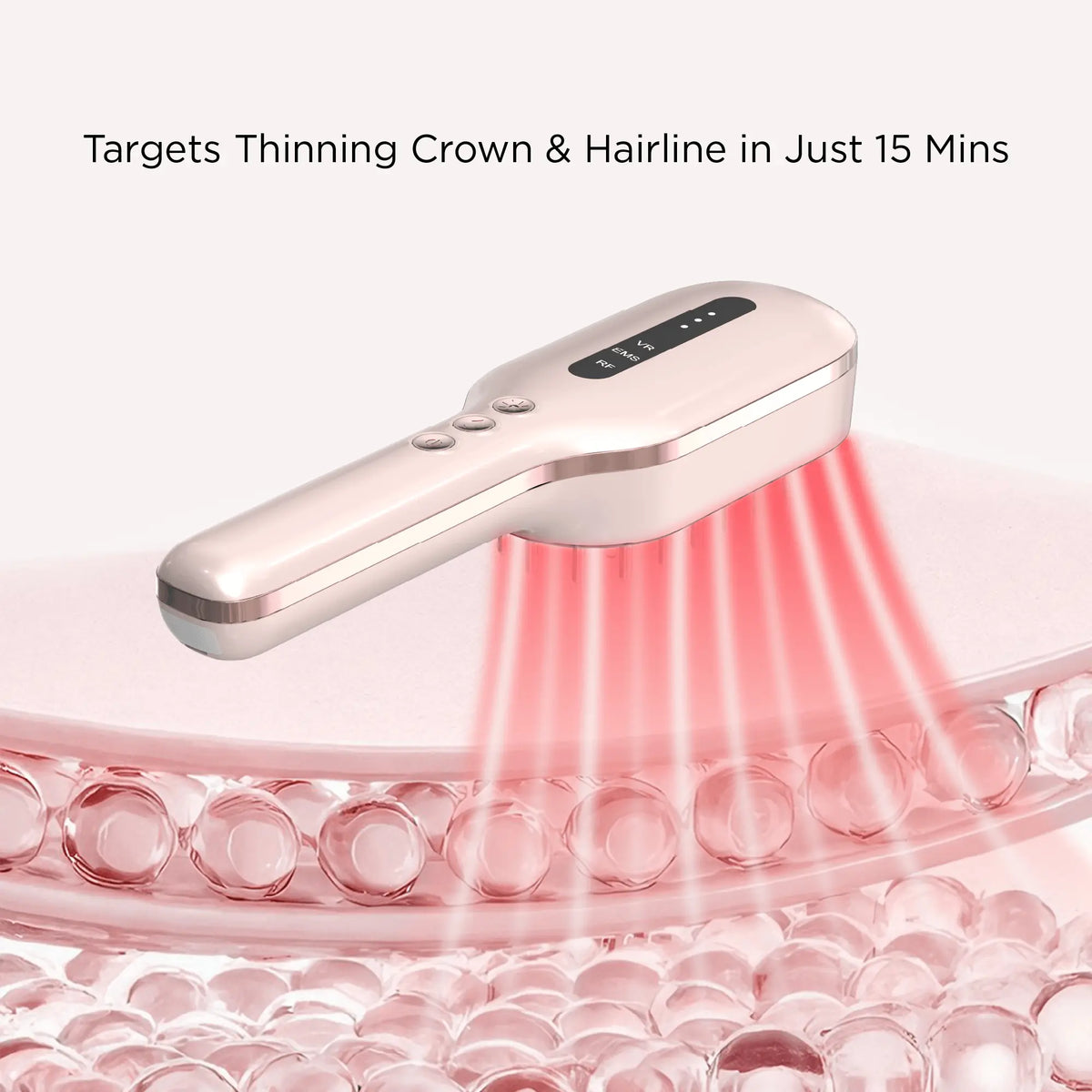 Laser Hair Growth Comb with EMS, RF & Vibration Massage – IPX6 Waterproof