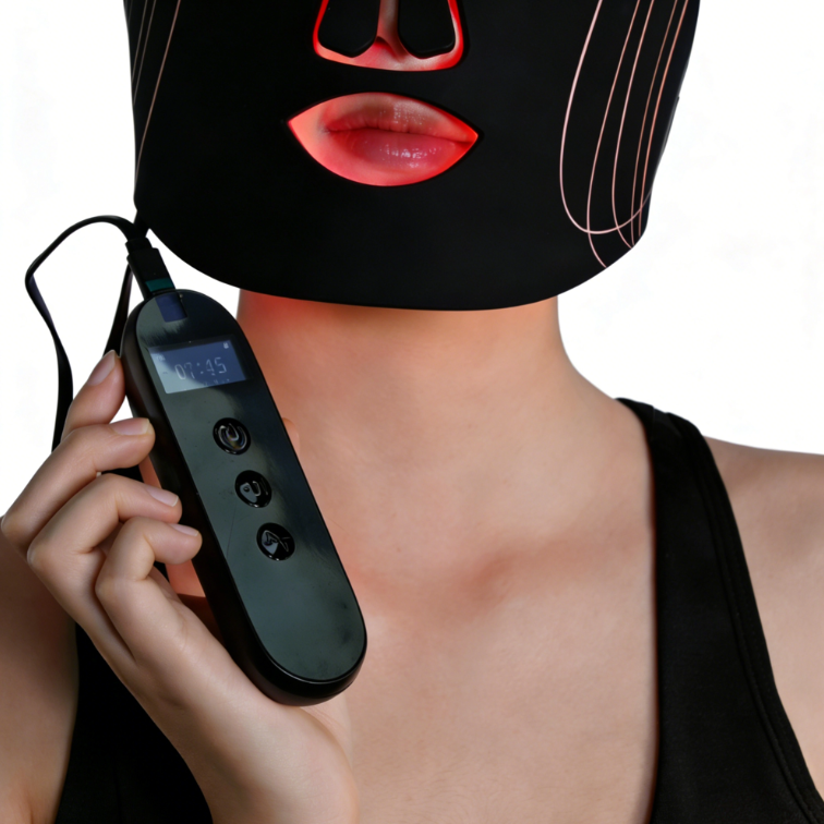 Máscara de terapia de luz LED y máscara para el cuello SOLOREDLIGHT™