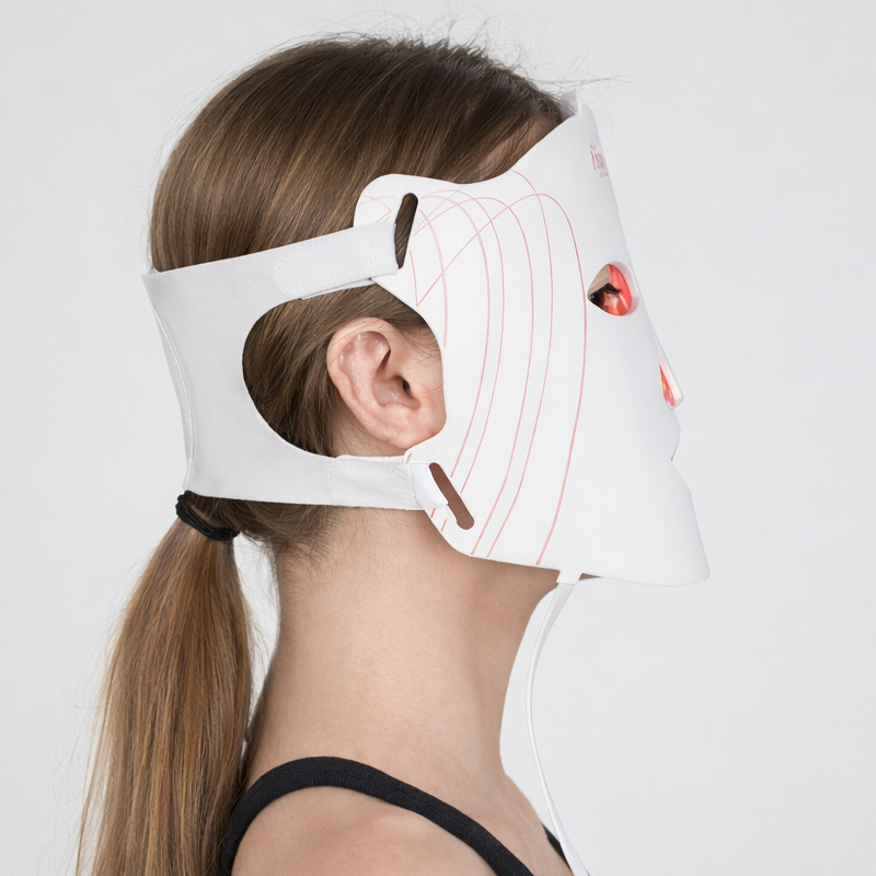 Máscara de terapia de luz LED y máscara para el cuello SOLOREDLIGHT™