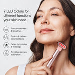 7-in-1 Red Light Therapy Wand for Face and Neck, EMS Microcurrent Facial Wand with Heat & Vibration for Wrinkles – SOLOREDLIGHT