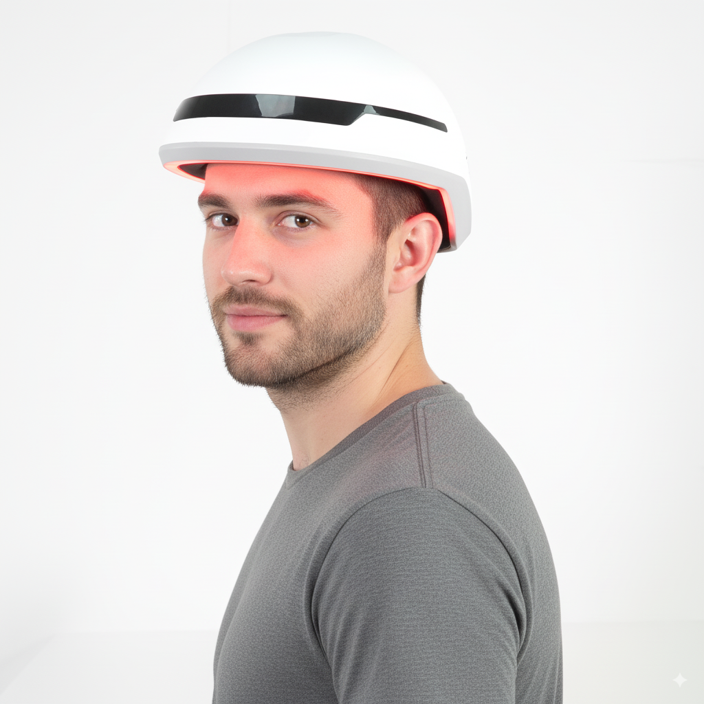 Casco para el crecimiento del cabello con láser y LED SOLOREDLIGHT™