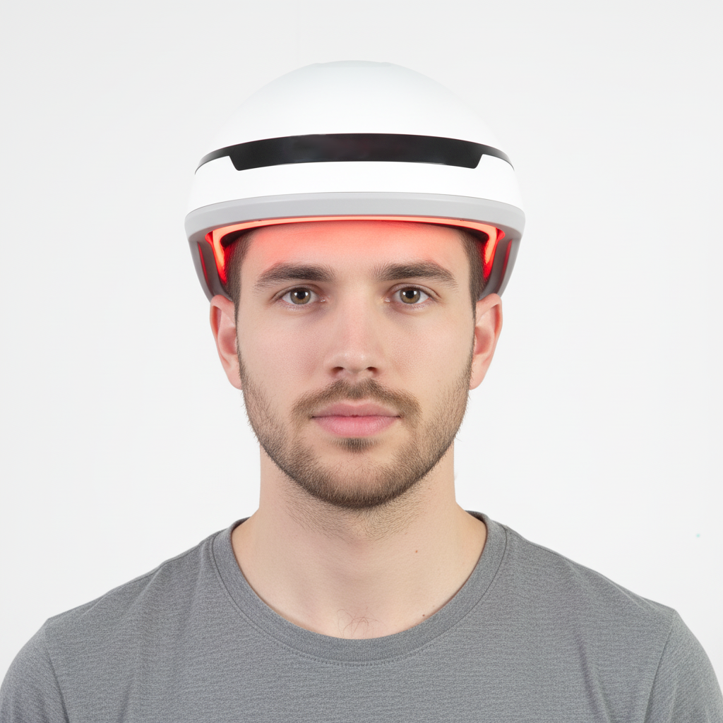 Casco para el crecimiento del cabello con láser y LED SOLOREDLIGHT™