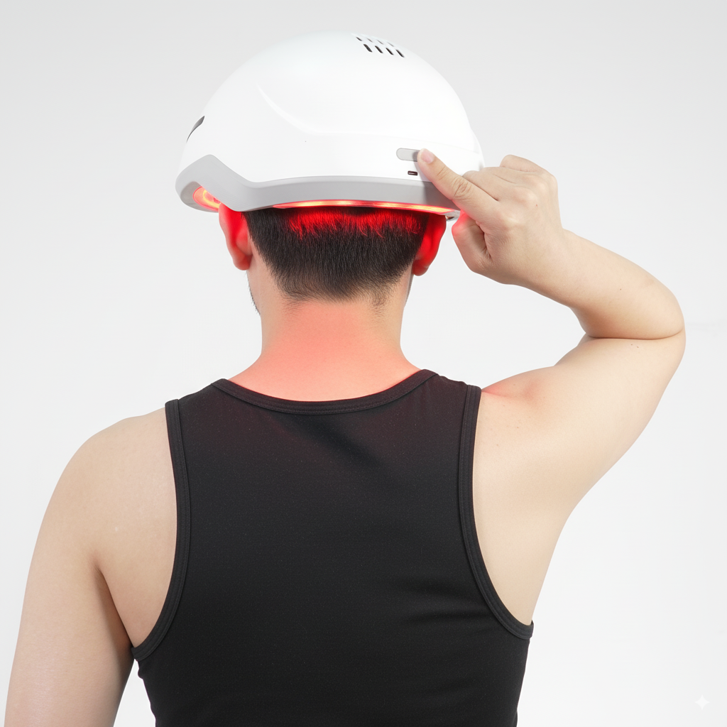 Casco para el crecimiento del cabello con láser y LED SOLOREDLIGHT™