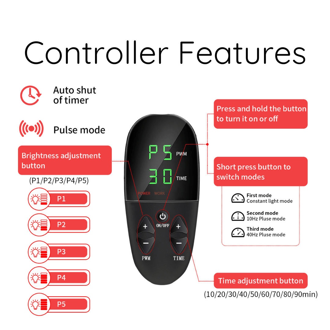 Bolsa de terapia de luz roja e infrarroja SOLOREDLIGHT™