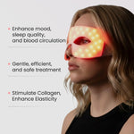 Silicone Red & Infrared LED Eye Mask for Dark Circles & Wrinkles