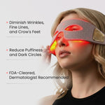 Silicone Red & Infrared LED Eye Mask for Dark Circles & Wrinkles