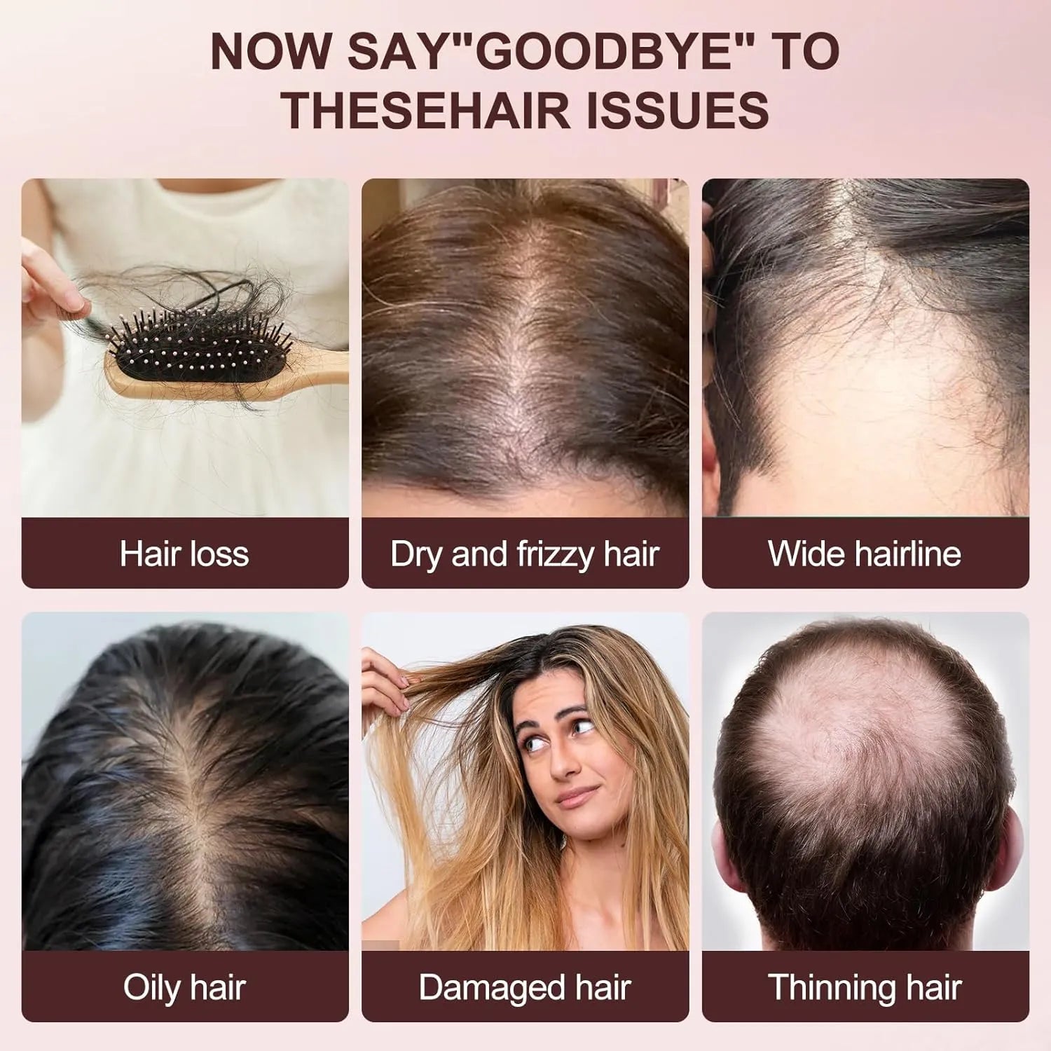 SOLOREDLIGHT™ Laser Therapy Hair Growth Comb with RF, EMS, Ultrasonic Vibration and IPX6 Water Resistance