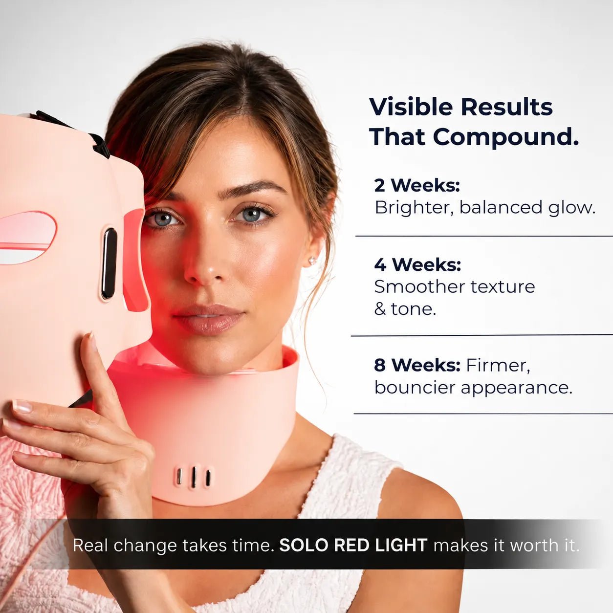 SOLOREDLIGHT™ Advanced 5D LASER&LED Light Therapy Mask+Neck – Professional Skin Rejuvenation at Home