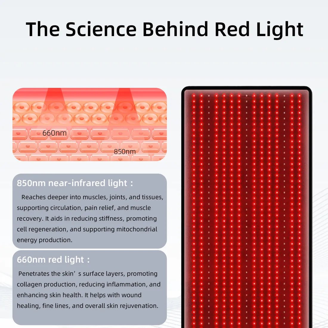 SOLOREDLIGHT™ Full Body Red Light Therapy Mat – Infrared LED Therapy for Pain Relief, Recovery & Wellness