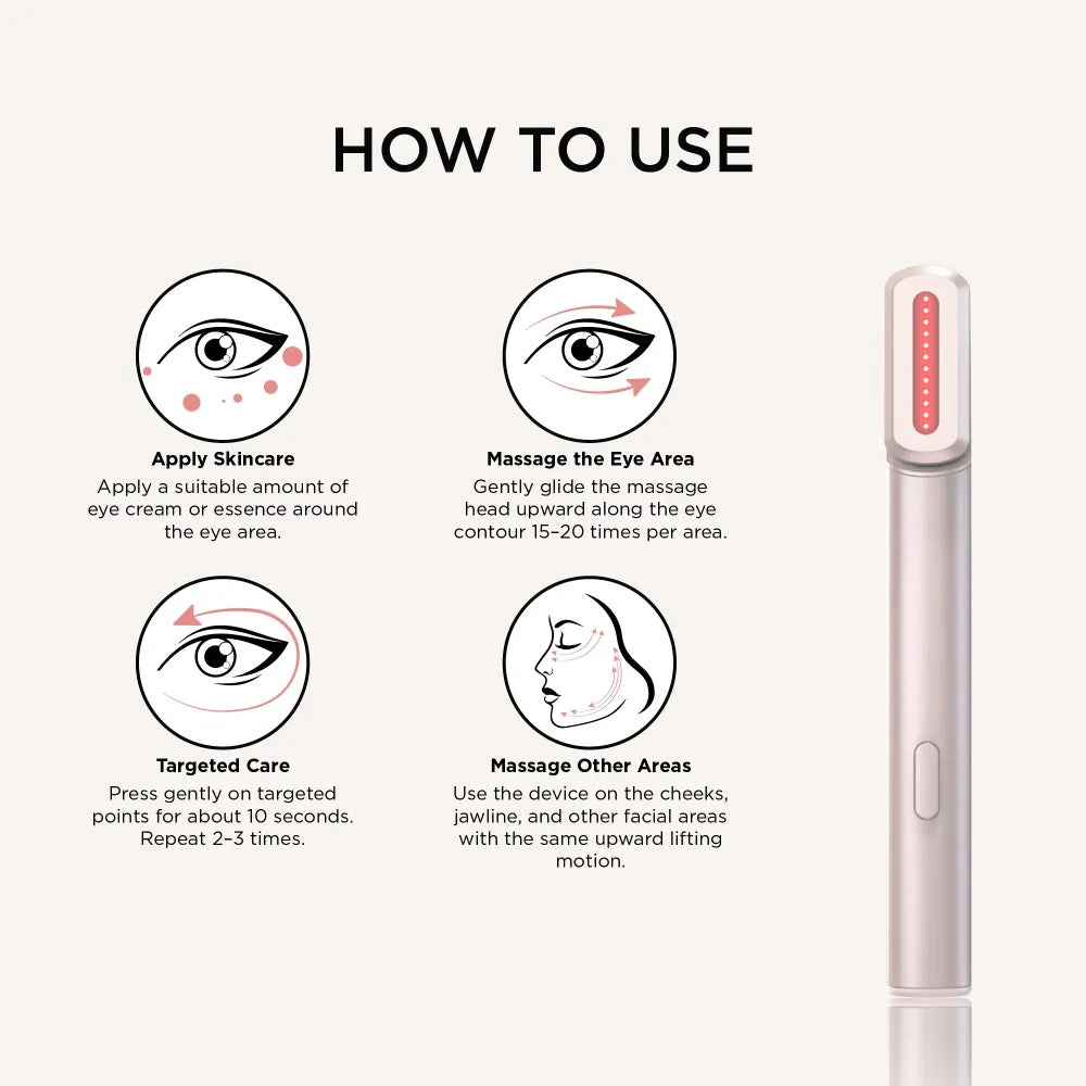 7-Color LED Facial Wand with EMS Microcurrent | Anti-Aging Skincare Device