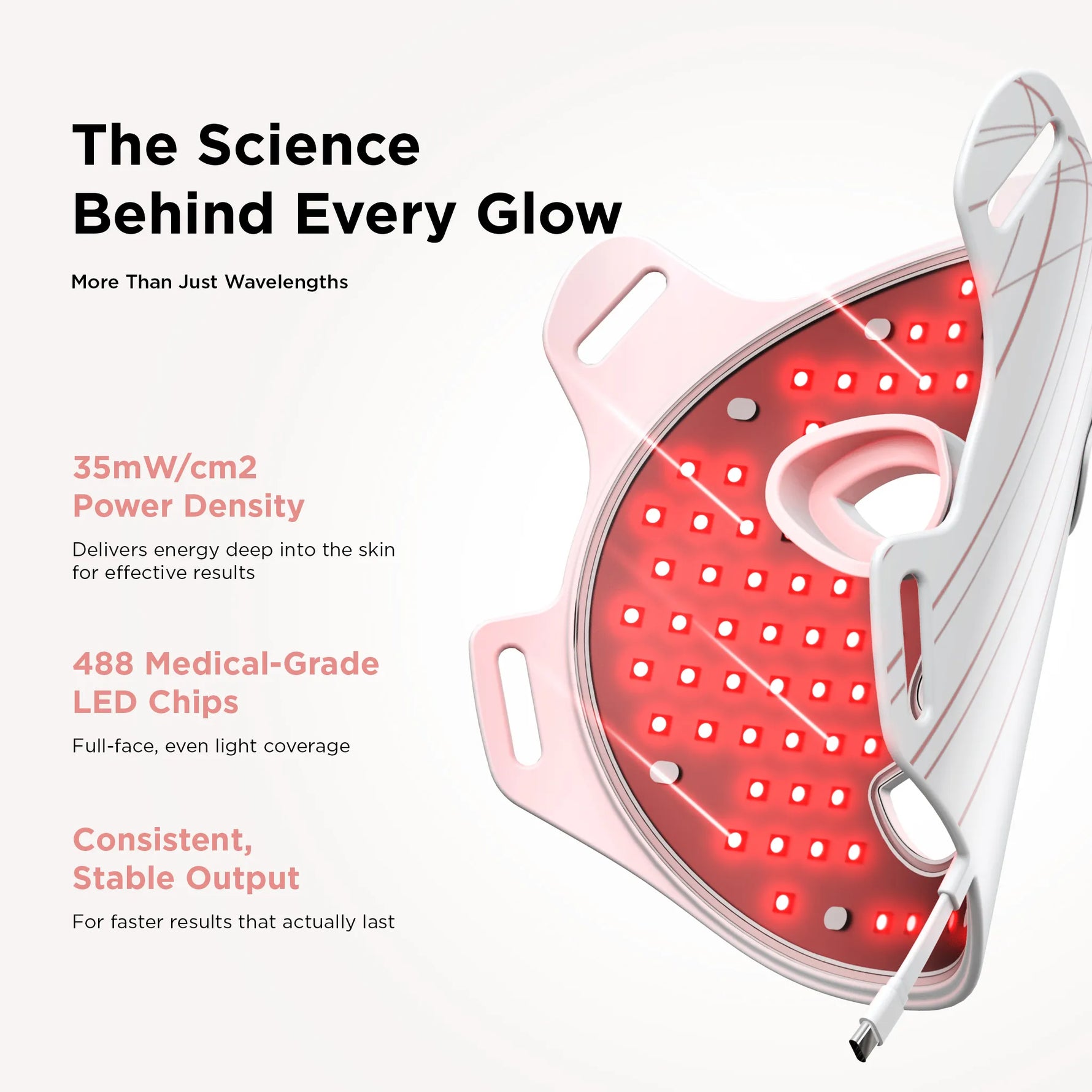Red Light Therapy Mask for Anti-Aging & Acne